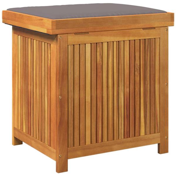 Grote foto vidaxl kussenbox voor buiten 60x50x61 cm massief acaciahout tuin en terras overige tuin en terras