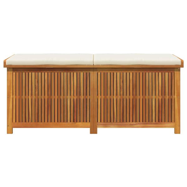 Grote foto vidaxl kussenbox voor buiten 150x50x60 5 cm massief acaciahout tuin en terras overige tuin en terras