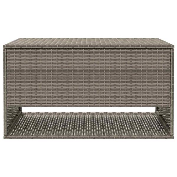 Grote foto vidaxl opbergbox voor buiten 100x55x55 5 cm poly rattan grijs tuin en terras overige tuin en terras