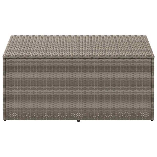 Grote foto vidaxl tuinbox 110x50x58 cm poly rattan grijs tuin en terras overige tuin en terras