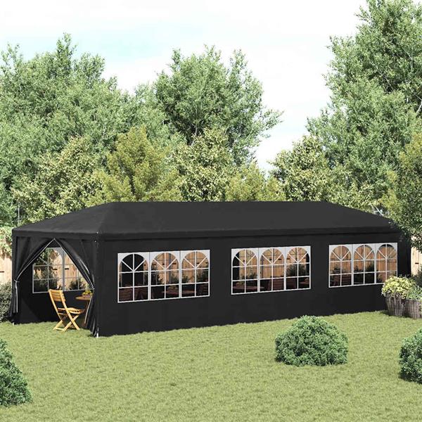 Grote foto vidaxl partytent 3x9 m antraciet tuin en terras overige tuin en terras