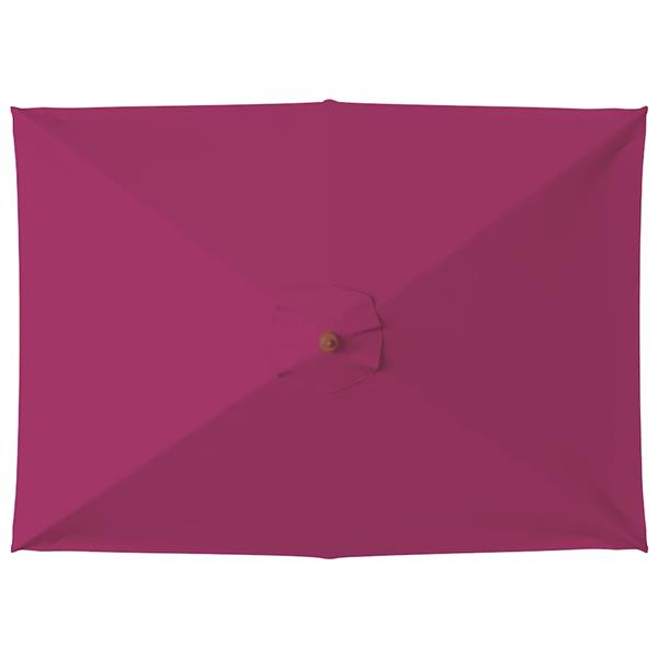 Grote foto vidaxl parasol met houten paal 150x200 cm bordeauxrood tuin en terras overige tuin en terras