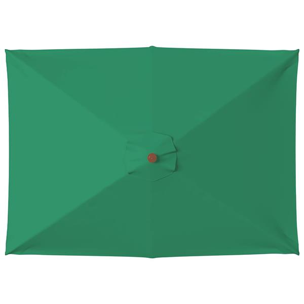 Grote foto vidaxl parasol met houten paal 150x200 cm groen tuin en terras overige tuin en terras