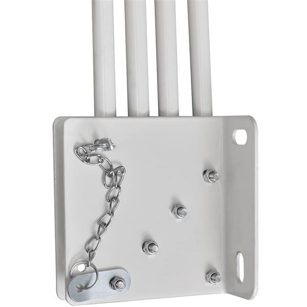 Grote foto vidaxl balkonscherm inklapbaar 140x140 cm terracottakleurig tuin en terras overige tuin en terras