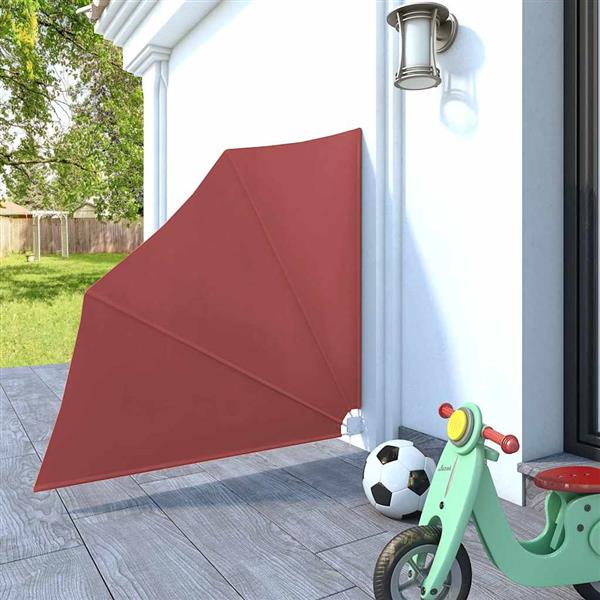 Grote foto vidaxl balkonscherm inklapbaar 140x140 cm terracottakleurig tuin en terras overige tuin en terras