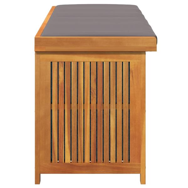 Grote foto vidaxl kussenbox voor buiten 150x50x60 5 cm massief acaciahout tuin en terras overige tuin en terras