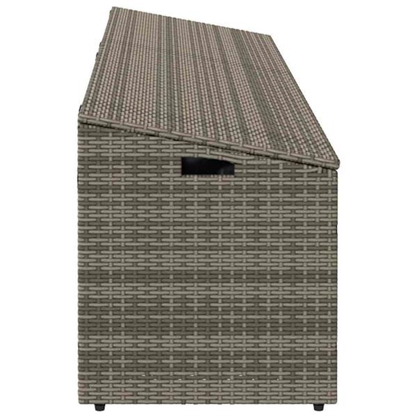 Grote foto vidaxl tuinbox 220x50x58 cm poly rattan grijs tuin en terras overige tuin en terras