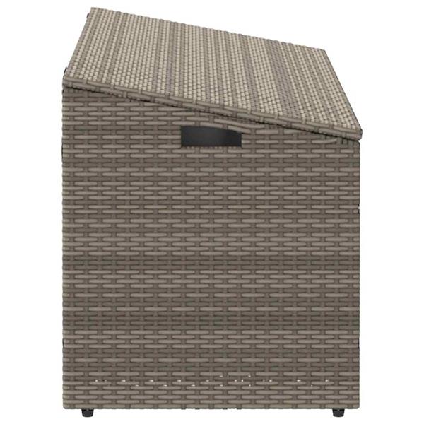 Grote foto vidaxl tuinbox 110x50x58 cm poly rattan grijs tuin en terras overige tuin en terras