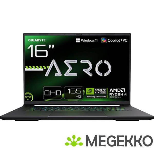 Grote foto gigabyte aero x16 16 ryzen ai 7 rtx 5060 gaming computers en software overige computers en software