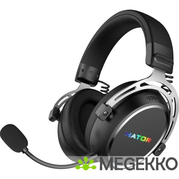 Grote foto hator hypergang 3 wireless noise cancelling rgb gaming headset zwart audio tv en foto koptelefoons