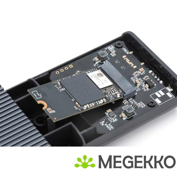 Grote foto digitus da 71158 behuizing voor opslagstations sdd behuizing grijs m.2 computers en software behuizingen en kasten