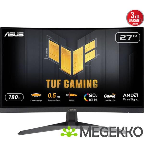 Grote foto asus tuf gaming vg27wq3b 27 quad hd 180hz va gaming monitor computers en software overige computers en software