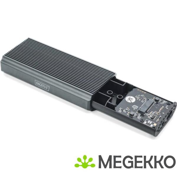 Grote foto digitus da 71158 behuizing voor opslagstations sdd behuizing grijs m.2 computers en software behuizingen en kasten