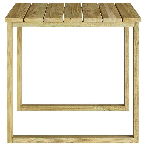 Grote foto vidaxl tafel naturel 50 5 x 50 x 46 cm ge mpregneerd grenenhout tuin en terras tuinmeubelen