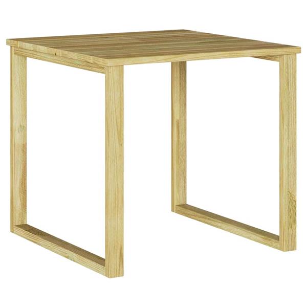 Grote foto vidaxl tafel naturel 50 5 x 50 x 46 cm ge mpregneerd grenenhout tuin en terras tuinmeubelen