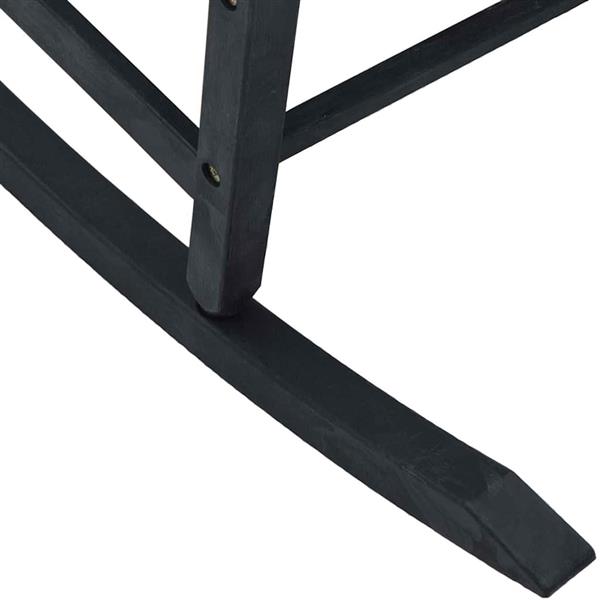 Grote foto vidaxl schommelstoel zwart 84 x 65 x 114 cm kunststof tuin en terras tuinmeubelen