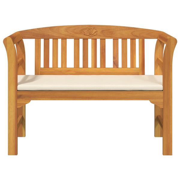 Grote foto vidaxl rozenbank cr me wit 114 x 46 x 82 5 cm massief acaciahout tuin en terras tuinmeubelen