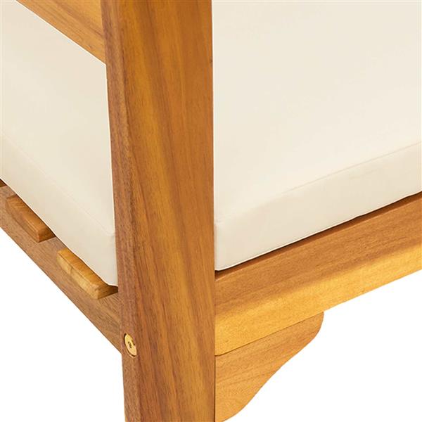 Grote foto vidaxl rozenbank cr me wit 114 x 46 x 82 5 cm massief acaciahout tuin en terras tuinmeubelen