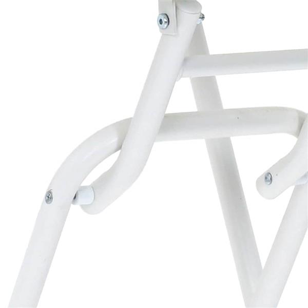 Grote foto vidaxl tuinstafel wit 50 x 50 x 72 cm metaal tuin en terras tuinmeubelen