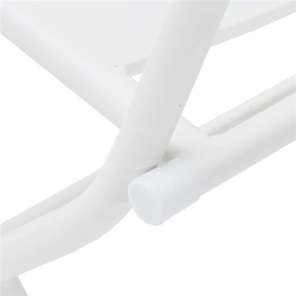 Grote foto vidaxl tuin bistro set 3 pcs wit staal tuin en terras tuinmeubelen