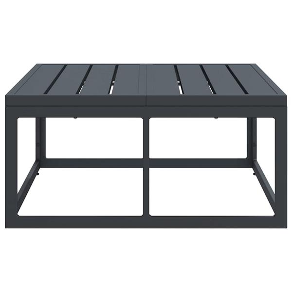 Grote foto vidaxl buitenmeubilair antraciet 70 x 70 5 x 32 cm staal tuin en terras tuinmeubelen