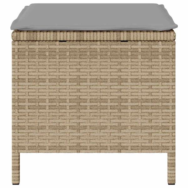 Grote foto vidaxl tuin eettafelset beige poly rattan tuin en terras tuinmeubelen