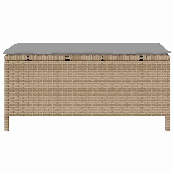 Grote foto vidaxl tuin eettafelset beige poly rattan tuin en terras tuinmeubelen