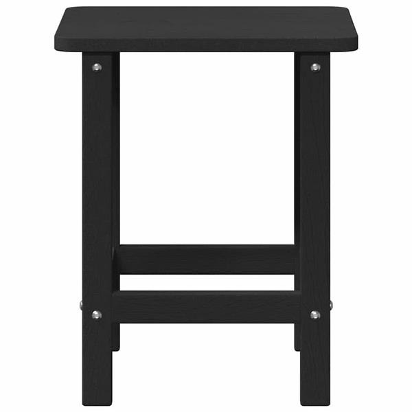 Grote foto vidaxl bijzettafel zwart 38 x 38 x 46 cm polyetheen tuin en terras tuinmeubelen