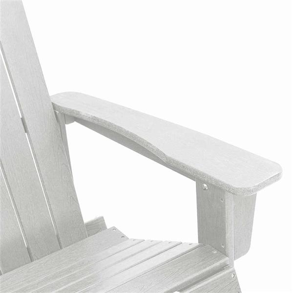 Grote foto vidaxl adirondack schommelstoel wit 92 x 73 5 x 92 cm hdpe tuin en terras tuinmeubelen