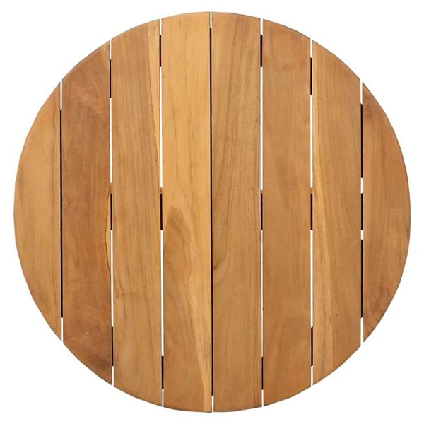 Grote foto vidaxl bijzettafel bruin 55 x 55 x 51 cm massief teakhout tuin en terras tuinmeubelen