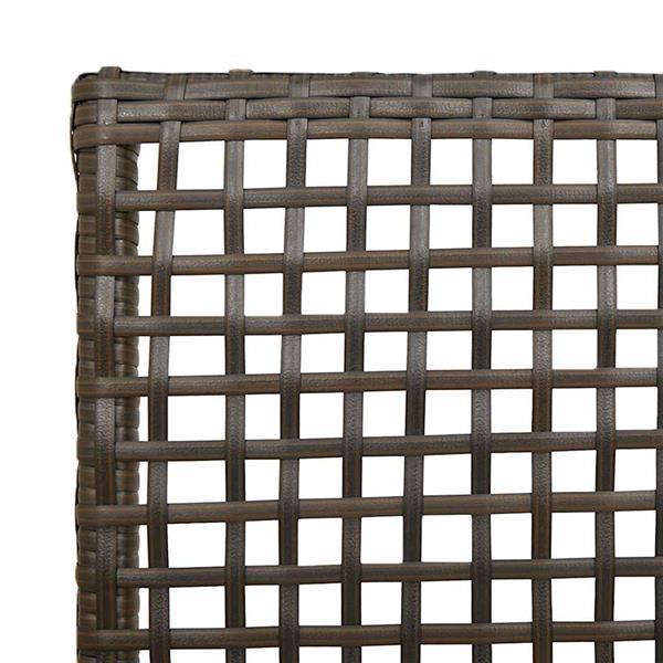 Grote foto vidaxl tuinstoel met kussen 2 pcs bruin 55 x 53 x 85 cm poly rattan tuin en terras tuinmeubelen