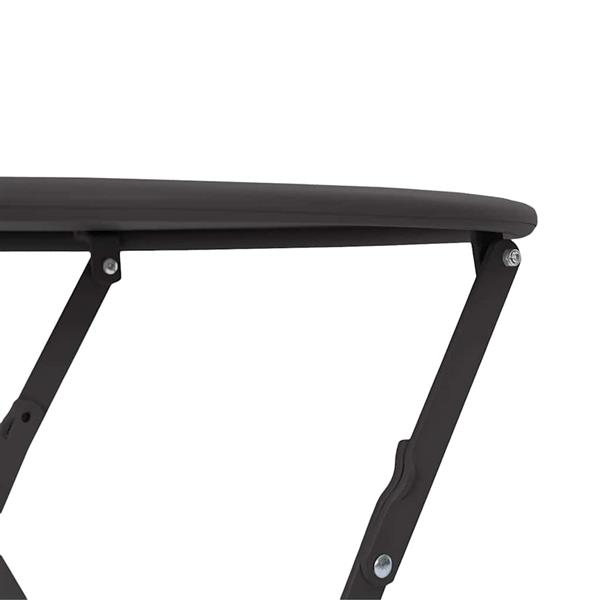 Grote foto vidaxl bistrotafel antraciet 50 x 71 cm poedercoating staal tuin en terras tuinmeubelen