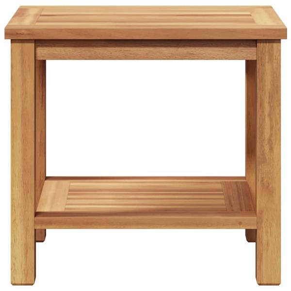 Grote foto vidaxl salontafel met opslag bruin 50 x 35 x 45 cm massief teakhout tuin en terras tuinmeubelen