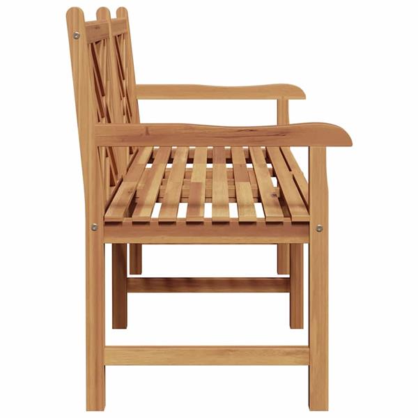 Grote foto vidaxl bank bruin 150 x 60 x 90 cm massief teakhout tuin en terras tuinmeubelen