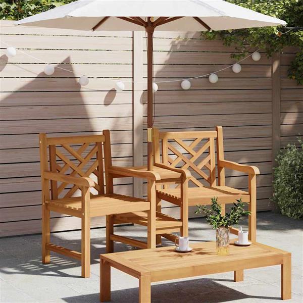 Grote foto vidaxl tuin outdoor stoelen 152 x 63 x 89 cm massief teakhout tuin en terras tuinmeubelen