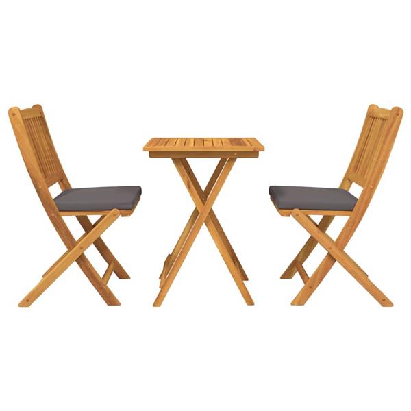 Grote foto vidaxl tuin bistro set 3 pcs bruin massief acaciahout tuin en terras tuinmeubelen