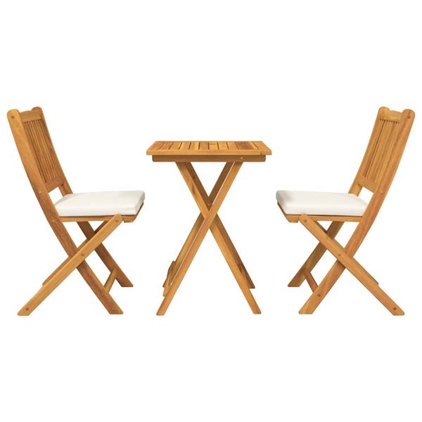 Grote foto vidaxl tuin bistro set 3 pcs bruin massief acaciahout tuin en terras tuinmeubelen