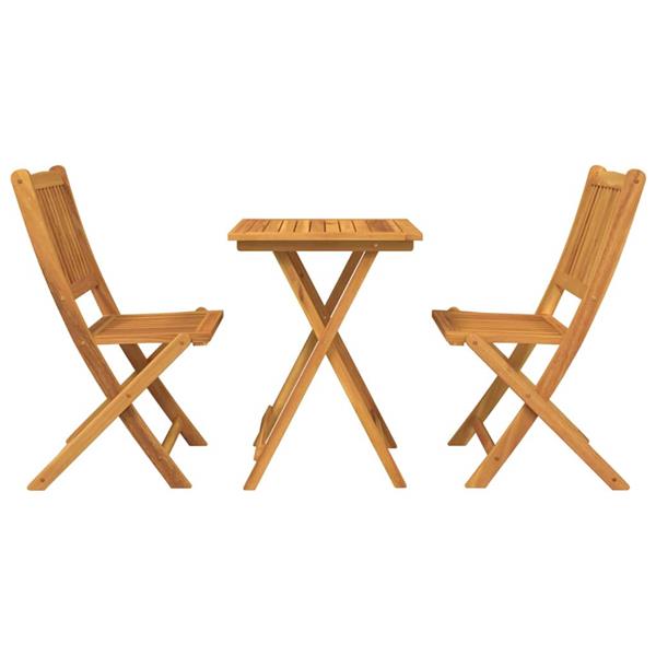 Grote foto vidaxl tuin bistro set 3 pcs bruin massief acaciahout tuin en terras tuinmeubelen