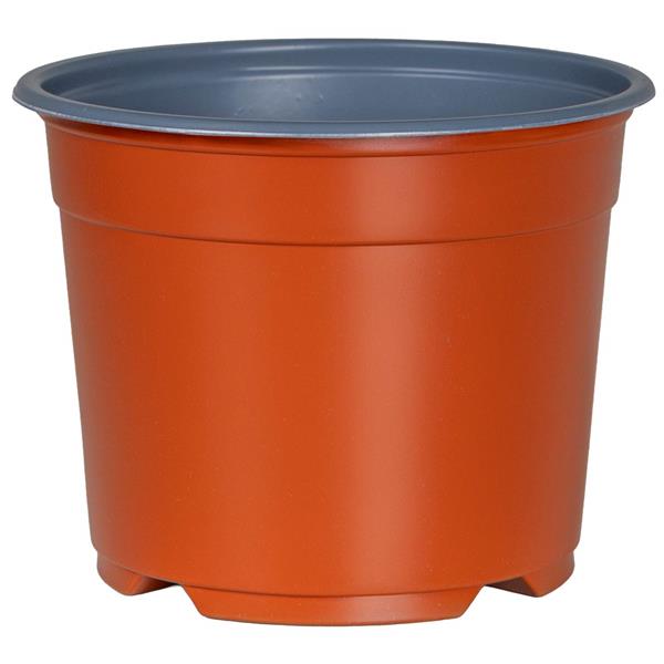 Grote foto vidaxl ronde bloempot 200 pcs terracotta 15 x 12.5 cm kunststof tuin en terras overige tuin en terras