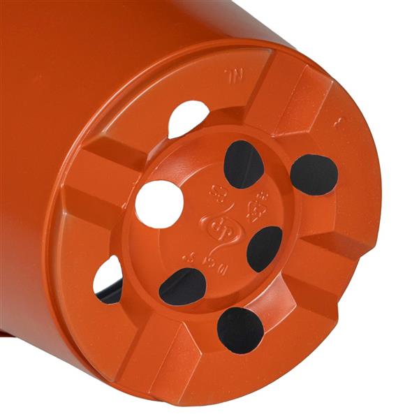 Grote foto vidaxl ronde bloempot 200 pcs terracotta 15 x 12.5 cm kunststof tuin en terras overige tuin en terras