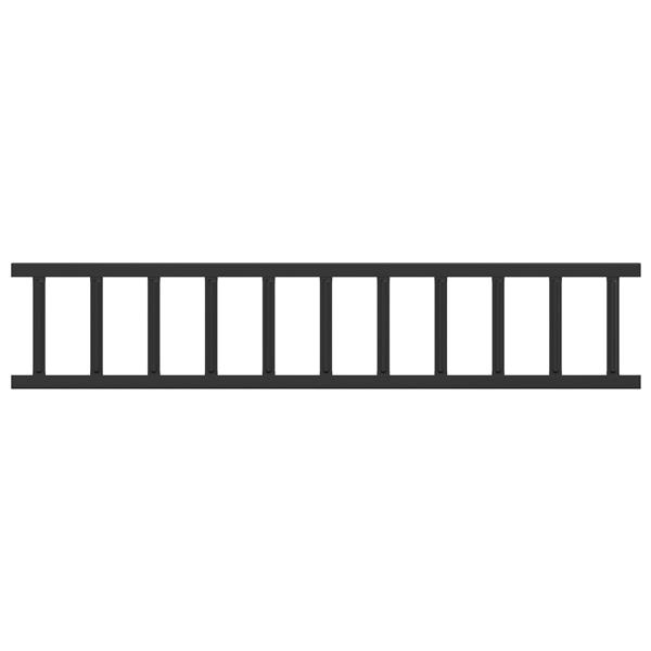 Grote foto vidaxl dak sneeuwbeugel 1200 x 2 5 x 20 cm staal tuin en terras hekken en schuttingen