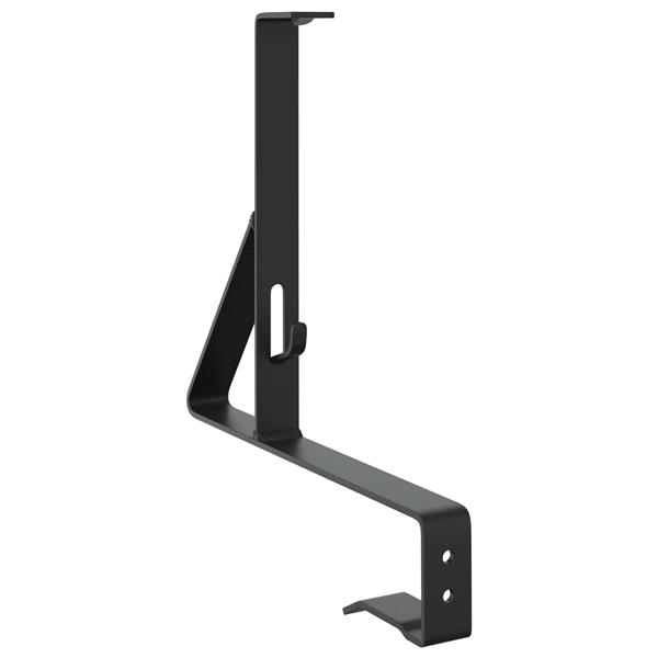 Grote foto vidaxl sneeuwbeveiligingsteun 6 pcs zwart 29 5 x 3 x 34 5 cm staal tuin en terras hekken en schuttingen