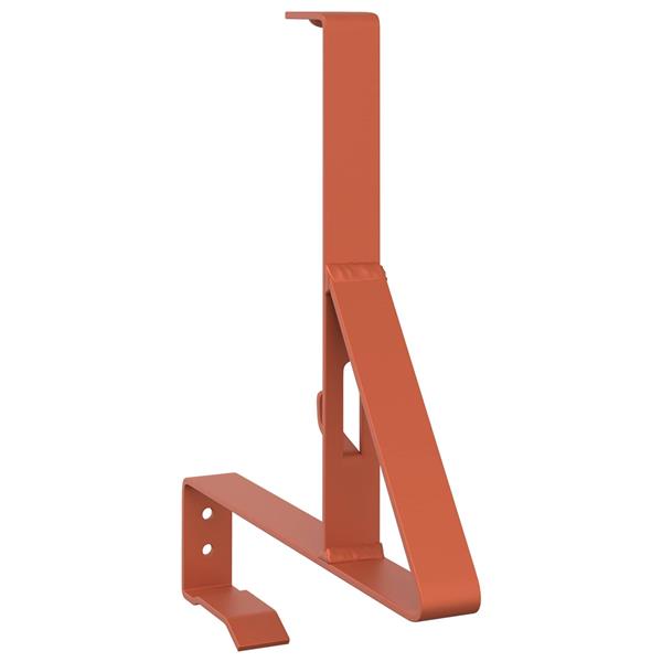 Grote foto vidaxl sneeuwbeveiligingsteun 12 pcs rood 29 5 x 3 x 34 5 cm staal tuin en terras hekken en schuttingen