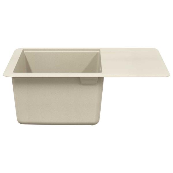 Grote foto vidaxl wasbak beige 560 x 460 mm 80 kwarts en 20 hars huis en inrichting keukens
