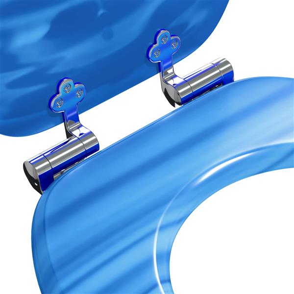 Grote foto vidaxl zachte sluit toiletbril blauwe druppel 44 x 38 cm mdf plaat doe het zelf en verbouw sanitair