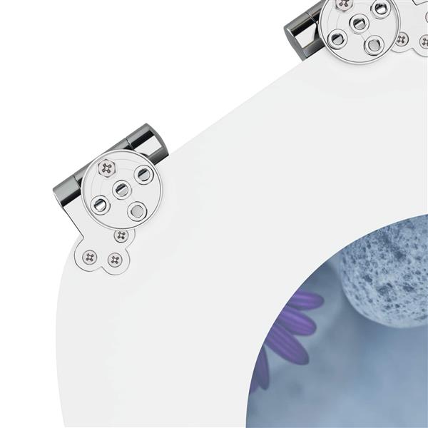 Grote foto vidaxl zachte sluit toiletbril grijs 44 x 38 cm mdf plaat doe het zelf en verbouw sanitair