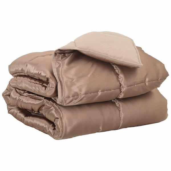 Grote foto vidaxl vol jaar dekbed goud 240 x 200 cm satijn en microfiber huis en inrichting bedden