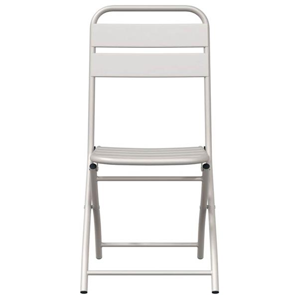 Grote foto vidaxl tuin opvouwbare stoel 2 pcs beige 42 x 52 x 82 cm tuin en terras tuinmeubelen