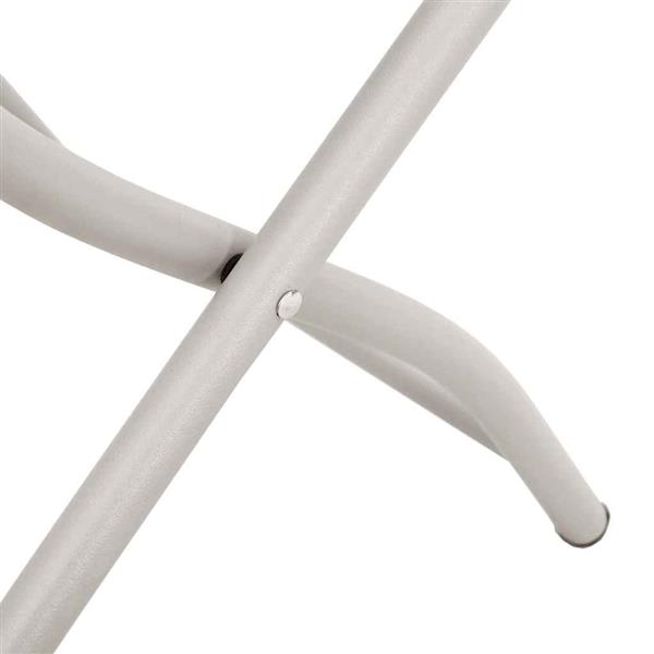 Grote foto vidaxl tuin opvouwbare stoel 2 pcs beige 42 x 52 x 82 cm tuin en terras tuinmeubelen