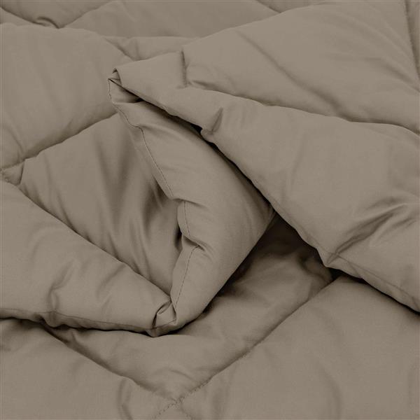 Grote foto vidaxl winter dekbed lichtgrijs 155 x 220 cm microfiber huis en inrichting bedden